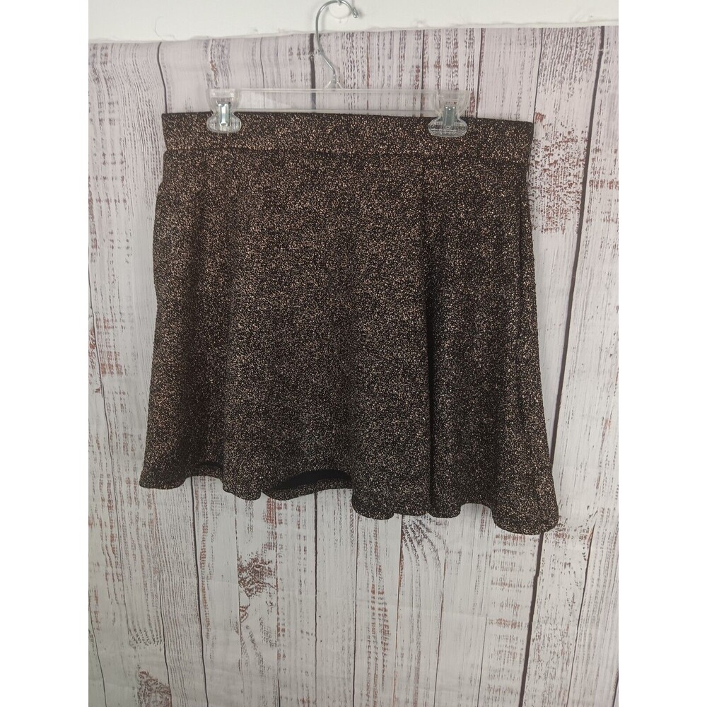 Torrid Mini Skirt Women 1 M  Sparkle Rose Gold Metallic Party Cocktail Night Out